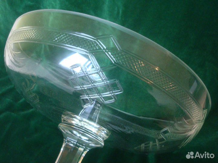 Старинная ваза, стекло, СССР. №9