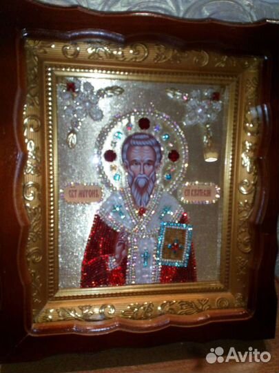 Икона бисер камни