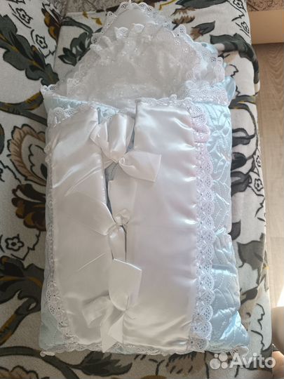 Конверт на выписку для мальчика весна осень