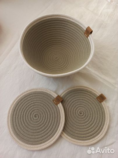 Плетеные корзинки для хранения