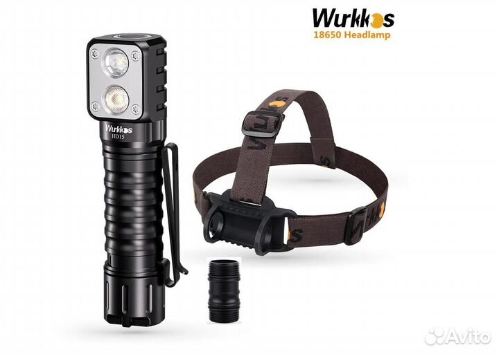 Налобный фонарь Wurkkos HD15 +акб