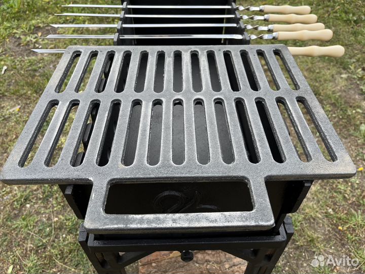 Решетки гриль чугунные с ручкой и без