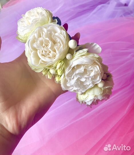 Ободок с цветами