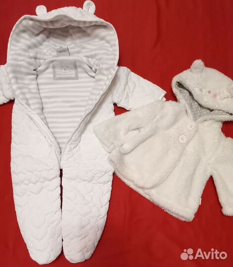 Вещи пакетом на девочку на 0-3, 3-6 мес