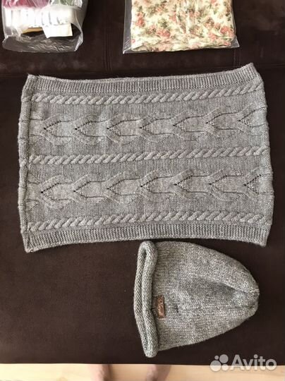 Женский шарф и шапка