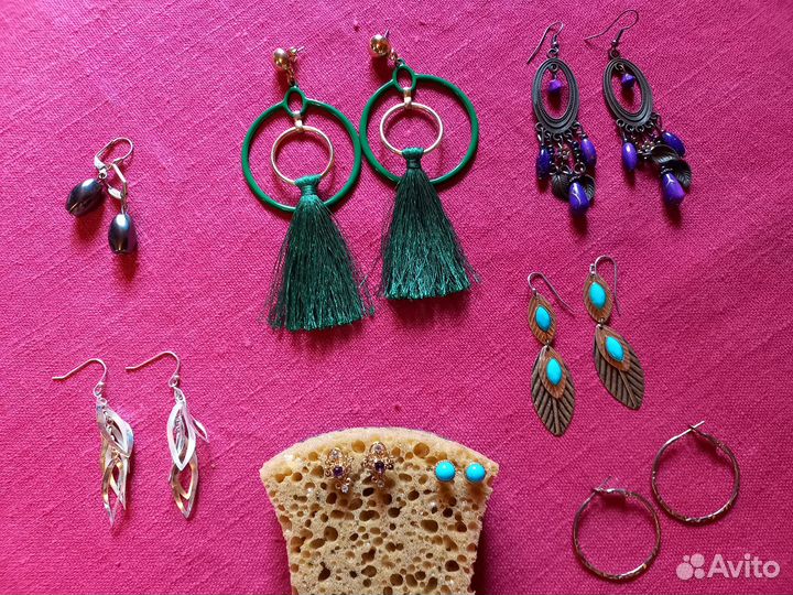 Красивая бижутерия серьги