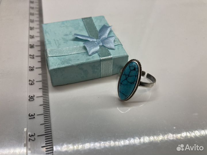 Серебряное кольцо с бирюзой