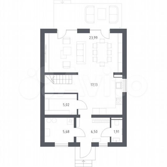 Дом 132 м² на участке 5,7 сот.