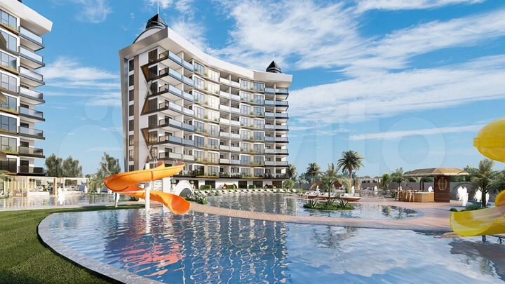 2-к. квартира, 55 м² (Турция)