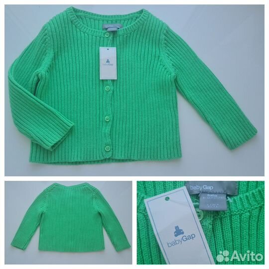 Новый вязаный кардиган на пуговицах BabyGap р. 74