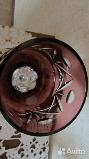 Фужер СССР марганцевое стекло