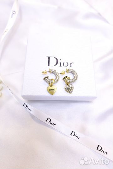 Серьги christian dior