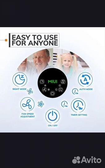 Умный очиститель воздуха miui 2-In-1