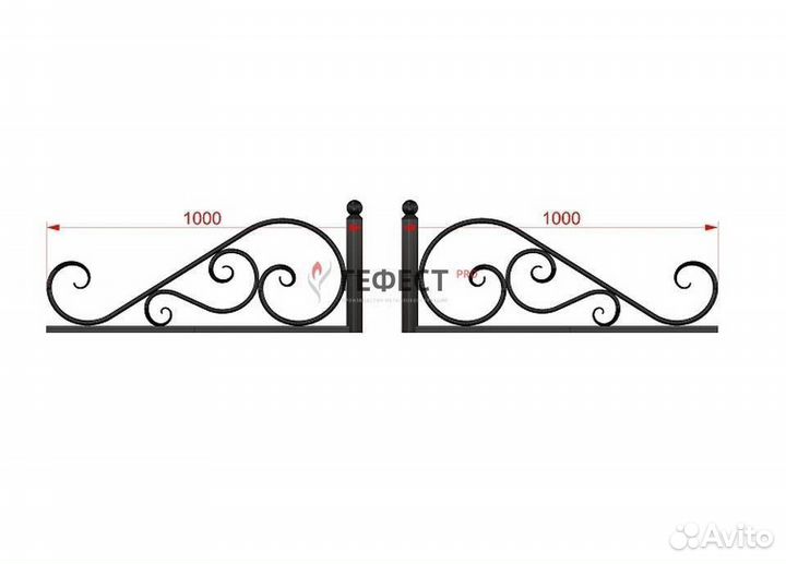 Уголки на кладбище (1000*1000 мм)