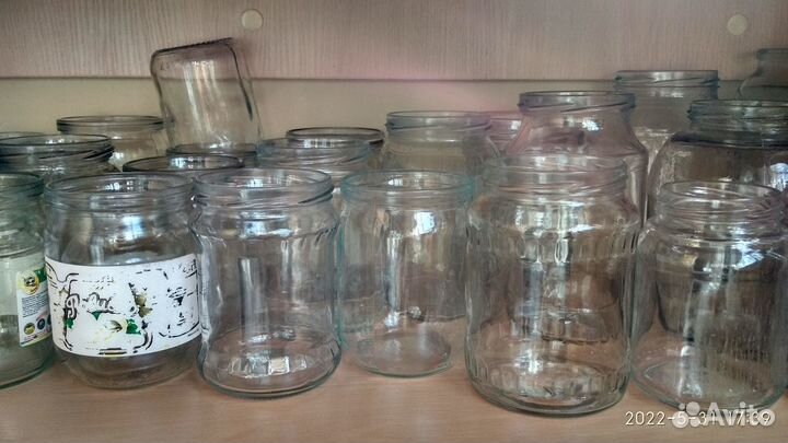 Банки стеклянные разные чистые