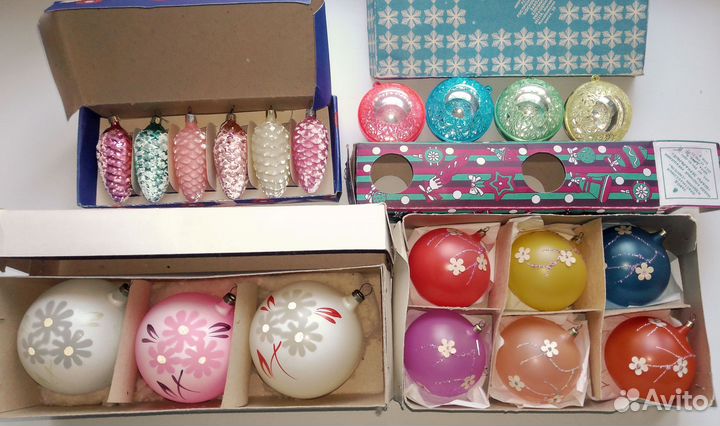 Набор елочных игрушек СССР