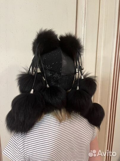 Шапка зимняя меховая для девочки