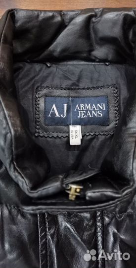 Бомбер Armani Jeans нат. кожа оригинал из Италии