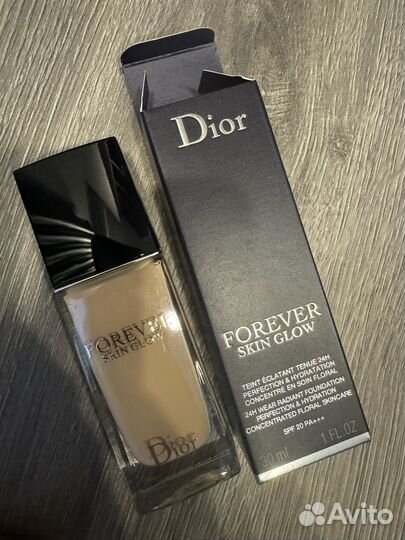 Тональный крем dior forever skin glow 1n (новый)