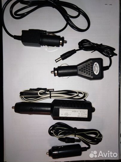 Зарядка от розетки или автоприкуривателя на 12-24V
