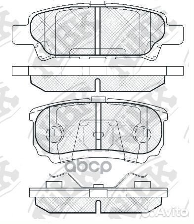 Колодки тормозные дисковые mitsubishi lancer 1