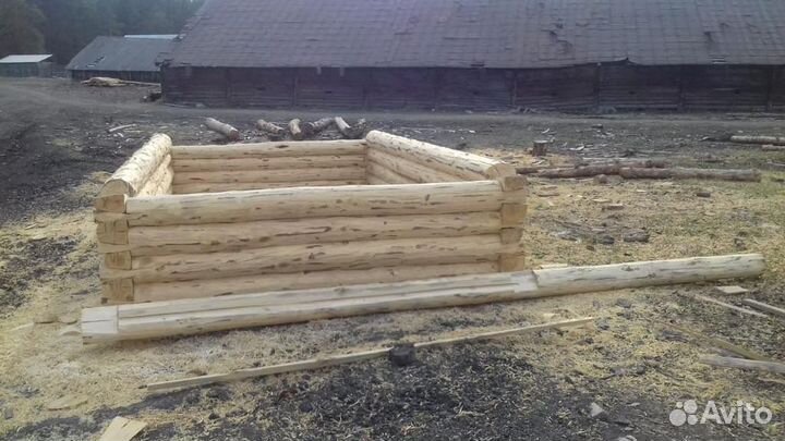 Сруб для бани 3х5 вынос 2м