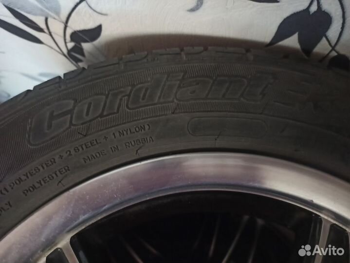 Летняя резина Cordiant на литых дисках скад Стинг