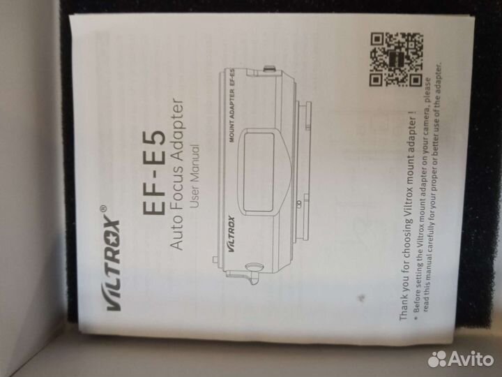 Адаптер Viltrox EF-E5, с Canon EF на Sony E