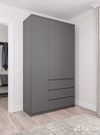 Шкаф серый Норд 3