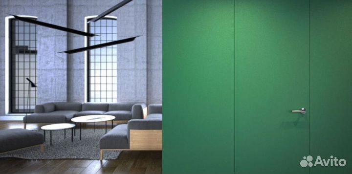 Скрытые двери под отделку