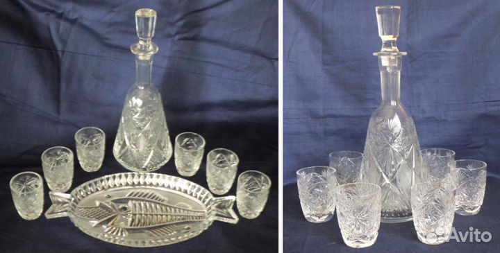 Ваза Хрусталь Стекло Bohemia Чехословакия новое