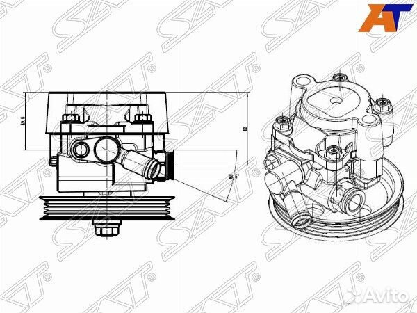 Насос гур toyota kluger V