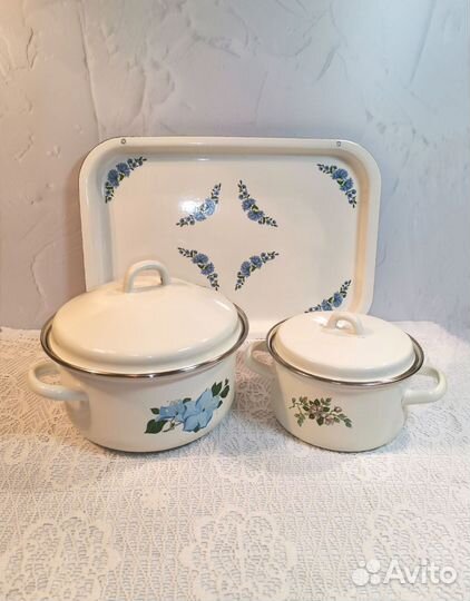 Эмалированная посуда СССР новая и бу