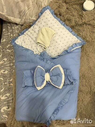 Конверт одеяло на выписку зима весна