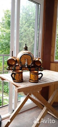 Подарочный набор для кваса (пива).Хохлома. СССР