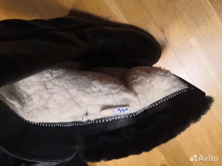 Сапоги зимние кожа на шерсти 33 размер