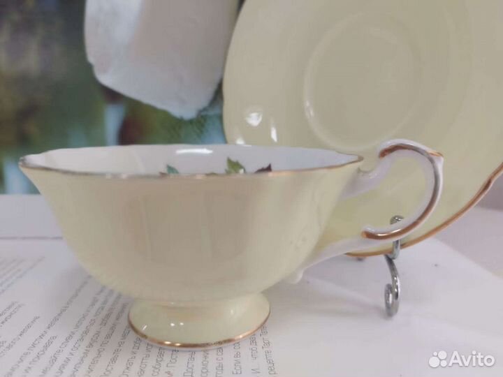 Антикварная чайная пара. Английский фарфор