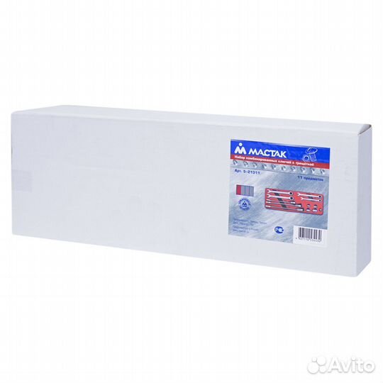 Набор комбинированных ключей Мастак 5-21311 +Торг