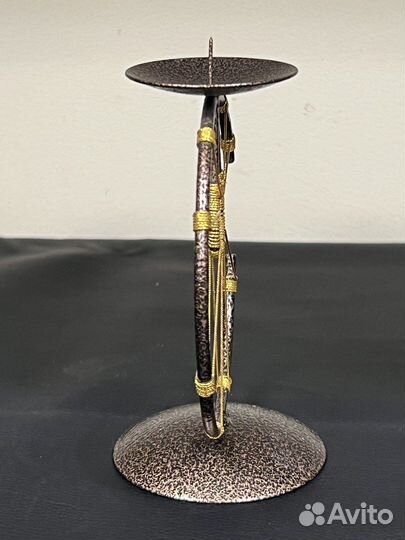 Подсвечник солнце золотые лучи 13,5 см