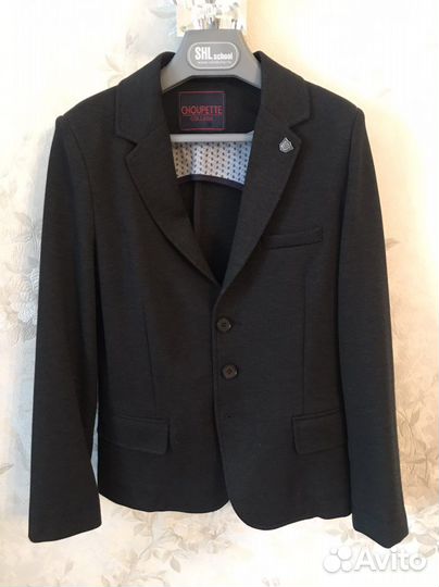 Пиджак школьный для мальчика 140