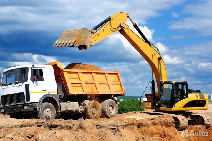 Песок, щебень