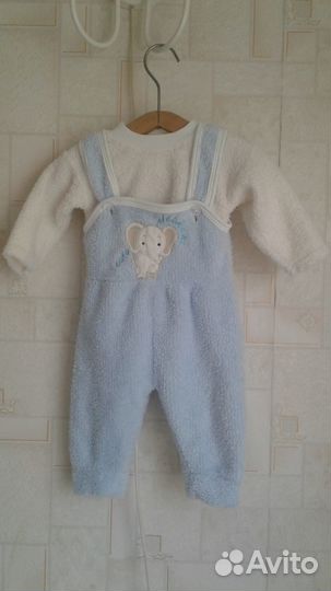 Комплект пушистый из велсофта, р.68