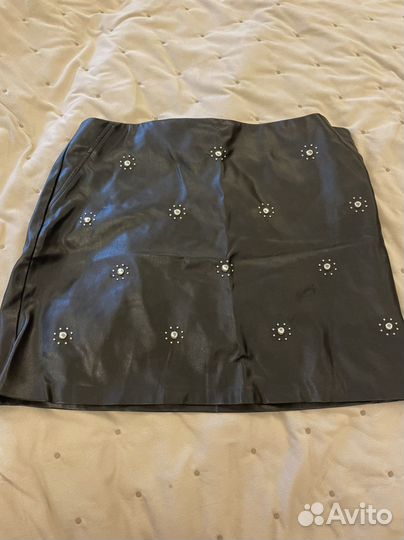 Юбка экокожа mango