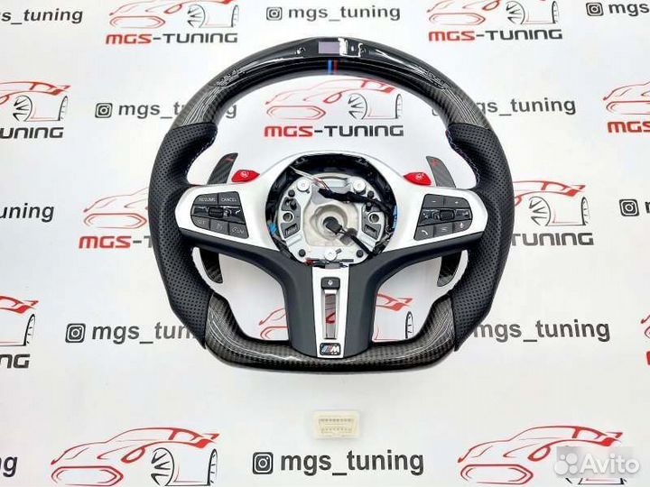 Руль M5 BMW 5 серия G30 F90 экран подогрев карбон