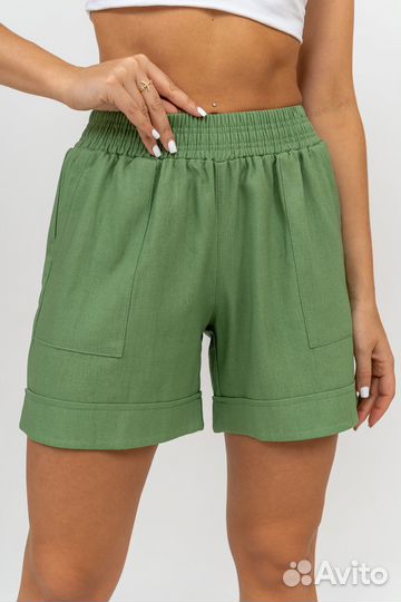 Шорты льняные р.42,44,46,48,50,52