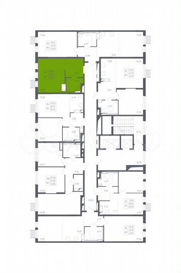 Квартира-студия, 25,9 м², 13/13 эт.