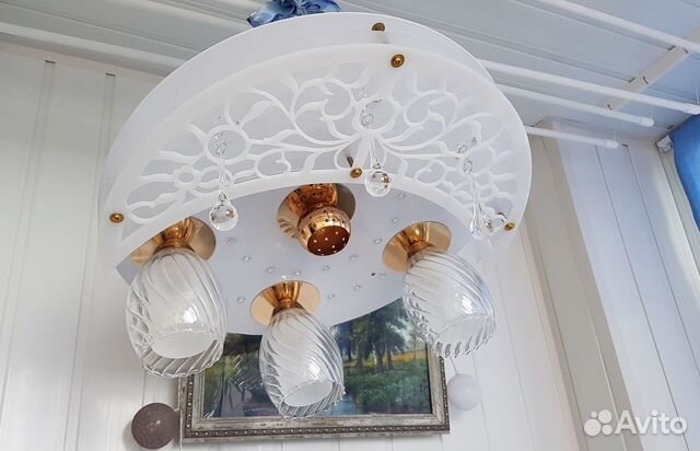 Люстра потолочная светодиодная с пультом