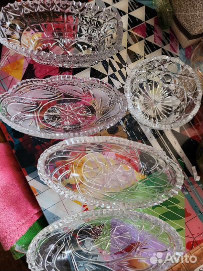 Ладьи хрустальные СССР