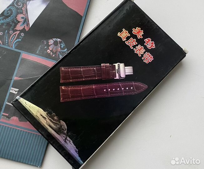 Ремешок для наручных часов 18 мм черный (6024)