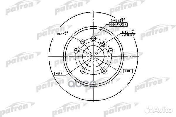 Диск тормозной задн opel: omega A 86-94, omega